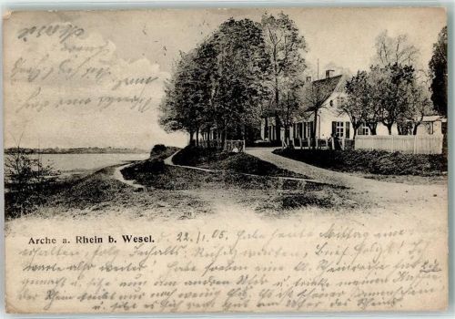 46562 W4223 Voerde Niederrhein 1905 - Gasthaus Arche am Rhein