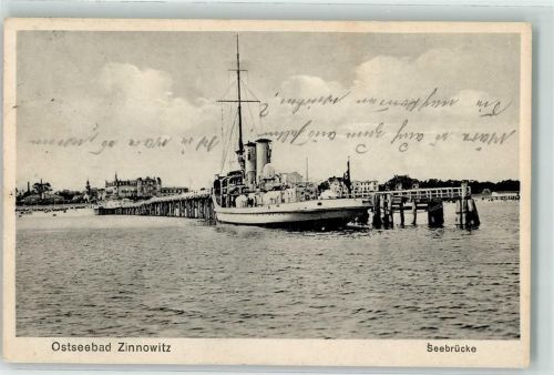 Zinnowitz Seebrücke Dampfer