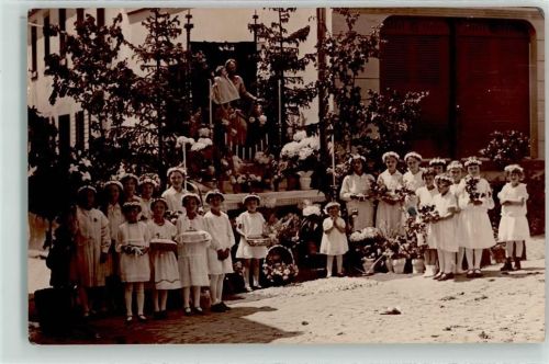1927 Mädchengruppe Haarkränze