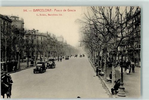 Barcelona Paseo de Gracia Oldtimer