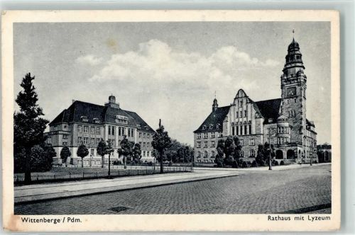 Wittenberge WK II Rathaus Lyzeum