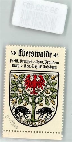 Eberswalde Wappen Kaffee Hag Nr. 16 ca.1920-1940 Eber Adler