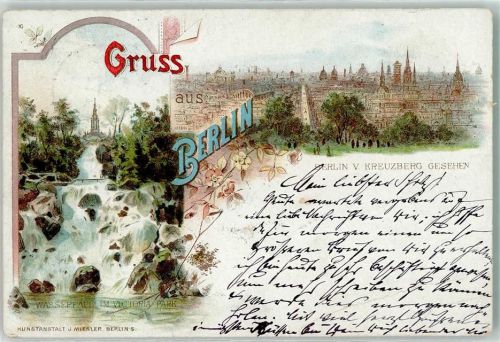 Kreuzberg 1899 Victoria-Park Wasserfall