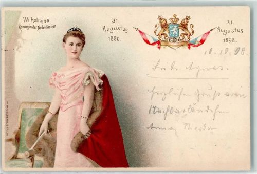 1908 Königin Wilhelmina Wappen
