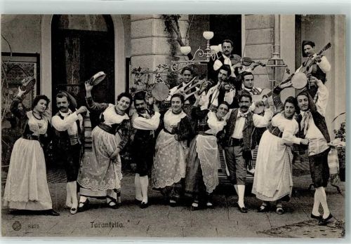 Tarantella Volkstänze Tracht AK