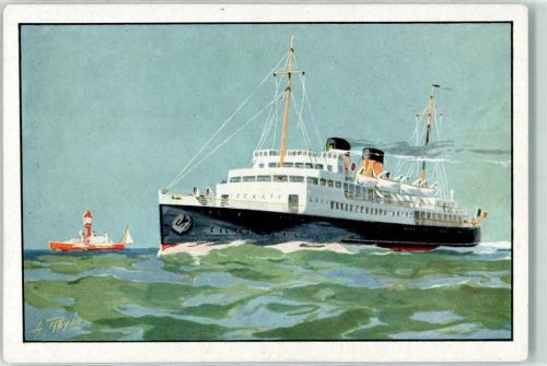 S.S Prinz Leopold Feuerschiff sign. L.Royon