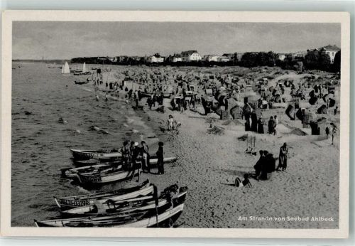 Seebad Ahlbeck Landpost Korswandt Strand Ruderboote