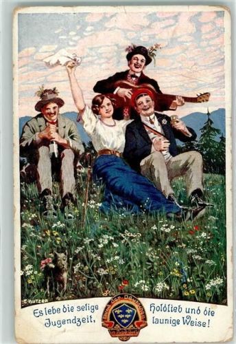 1912 Wandervögel Wandern AK