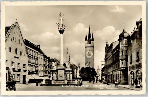 Straubing Theresienplatz Stempel WK II