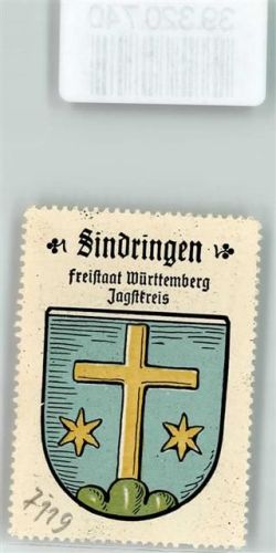 Sindringen Wappen Kaffee Hag ca. 1920-1940 Kreuz