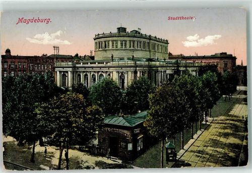 Magdeburg 1915 Stadttheater Konditorei