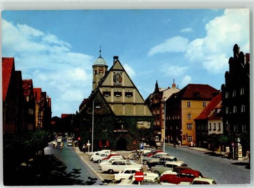 Weiden Rathaus Oldtimer Litfaßsäule