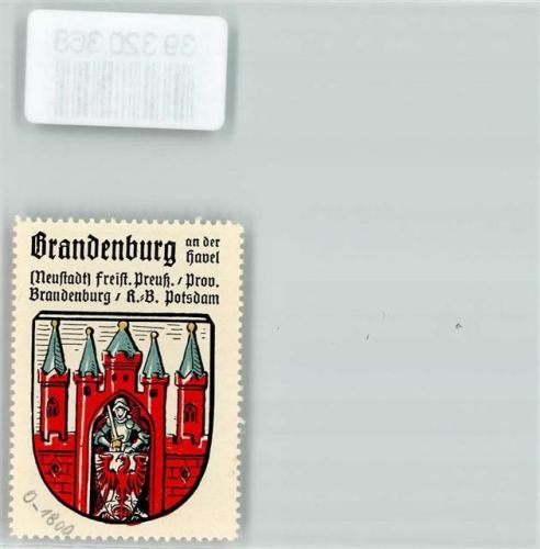 Brandenburg Wappen Kaffee Hag Nr. 12 ca. 1920-1940 Burg Ritter