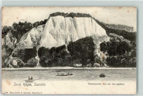 Sassnitz 1905 Victoriasicht Ruderboote