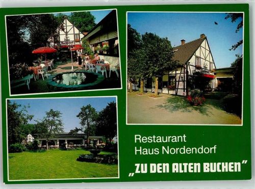 Lembeck Gasthaus zu den Alten Buchen-Haus Nordendorf Garten Springbrunnen