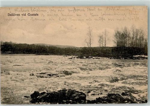 1916 Dalälven vid Gustats