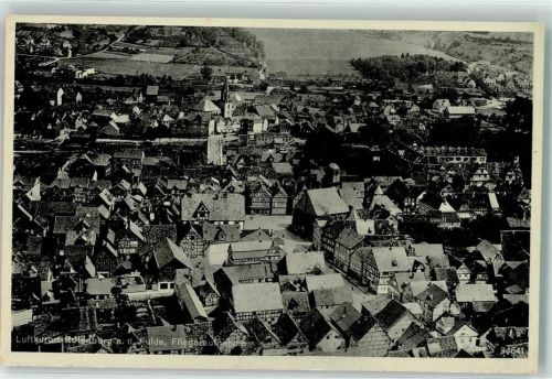 Rotenburg Fliegeraufnahme Kirche Fachwerkhaus Platz