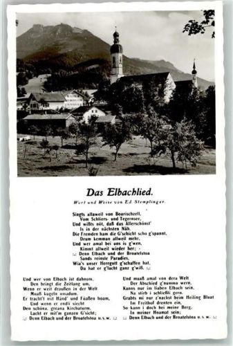 Elbach Pfarrkirche St. Andreas Das Elbachlied