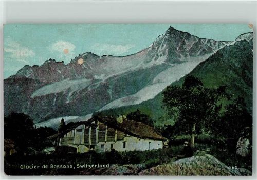 Chamonix-Mont-Blanc Glacier de Bossons sign King