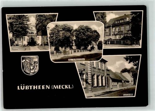 Lübtheen Postamt Thälmannplatz Rathaus Leninstraße