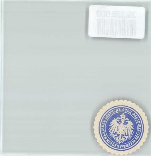 Minden Postwesen Kaiserl. Deutsche Ober-Postdirection Minden Westf.