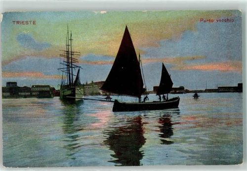 Trieste / Triest / Trst 1911 Porto vecchio Segelschiff Segelboot