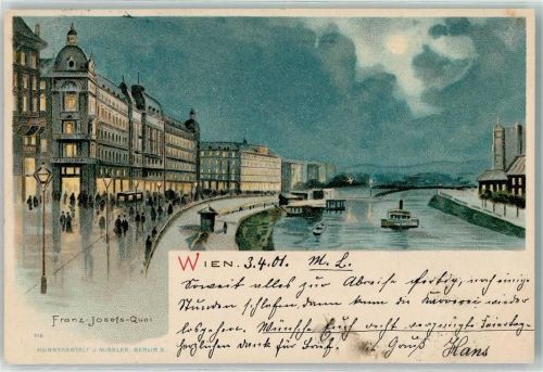 Wien 1901 Franz Josefs Quai