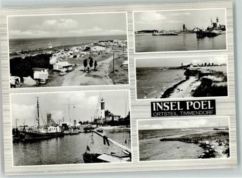 Insel Poel OT. Timmerdorf Zeltplatz Hafen Steilküste Strand