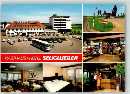 Seligweiler Rasthaus-Hotel Seligweiler Gästezimmer Reisebus Rezeption Kiosk