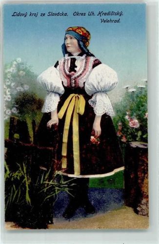 Uherské Hradiste Lidovy kroj ze Slovacka Velehrad Frau Tracht