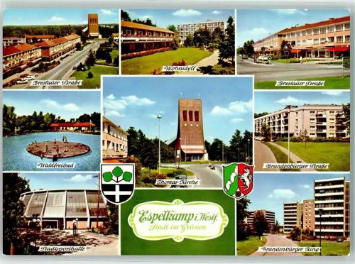 Espelkamp Schwimmbad Stadtsporthalle Thomas Kirche Breslauer Straße