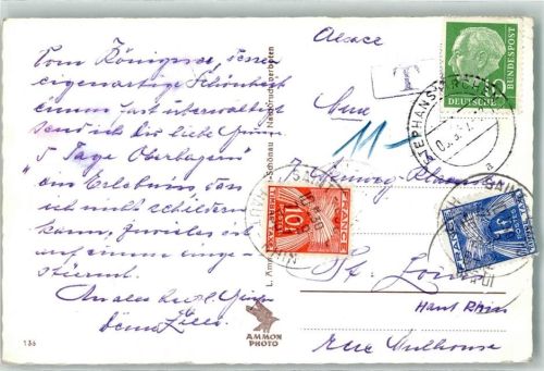 Stephanskirchen Stempel Nachgebühr Taxe Französische Briefmarken Königssee