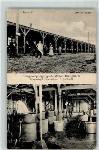 Bietigheim 1916 Kriegsverpflegungs-Anstalten Anstalt II Offene Halle