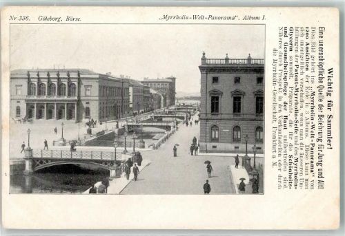 Göteborg Börse Myrrholin-Welt-Panorama Nr. 336