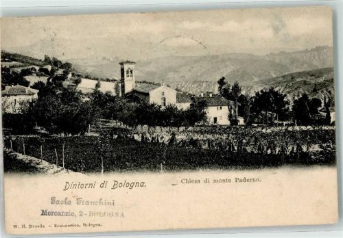 Bologna 1902 Chiesa di monte Paderno