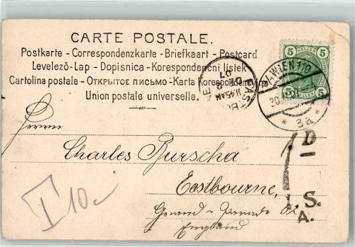 Wien 1907 Nachgebühr