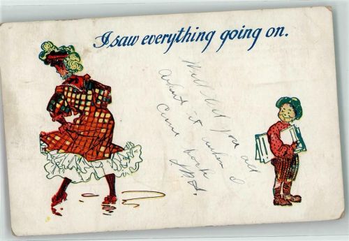 1907 I saw everything going on Flaggenstempel