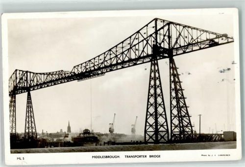 Middlesbrough Transporter Bridge Kran Brücke Kirche