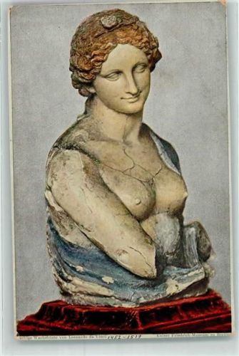 Farbige Wachsbüste von Leonardo da Vinci Kaiser Friedrich-Museum Berlin