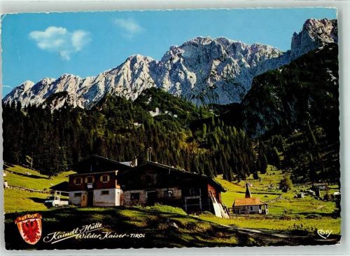 Kufstein Kaindl Hütte Wilder Kaiser Hüttenstempel Auto Wappen