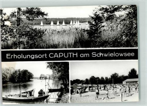 Caputh Schwielosee Badestrand Segelboote