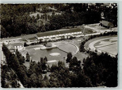 Espelkamp Fliegeraufnahme Waldfreibad Schwimmbad