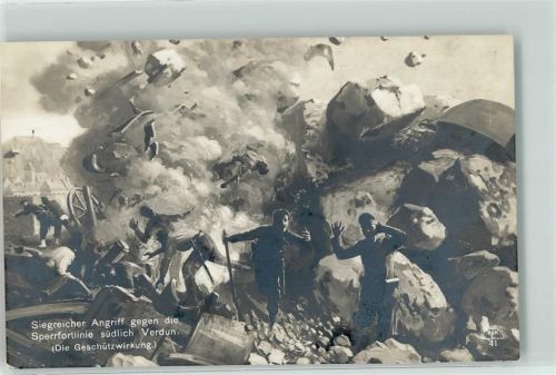 Verdun Siegreicher Angriff gegen die Sperrfortlinie RK Nr.41