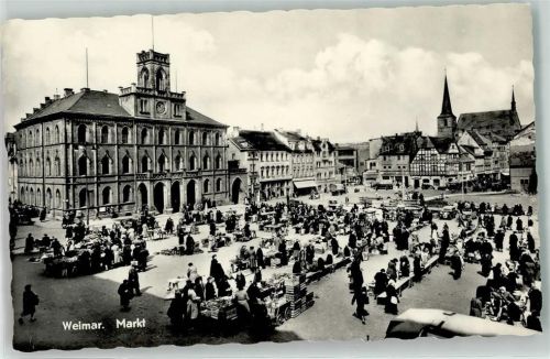 Weimar Marktplatz Marktszene