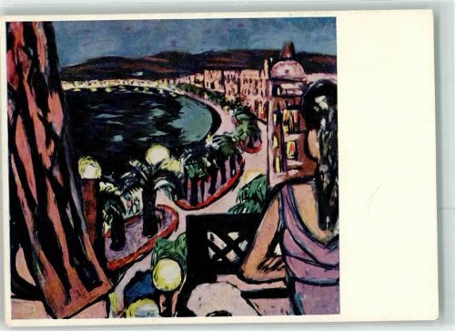 Essen Promenade des Anglais in Nizza sign.Max Beckmann Museum Folkwang