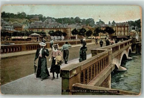 Trouville-sur-Mer 1906 le Pont sur la Touques