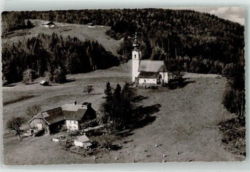 Piding Fliegeraufnahme Almwirtschaft Johannshögl mit Sankt Johannes Hüttenstempel
