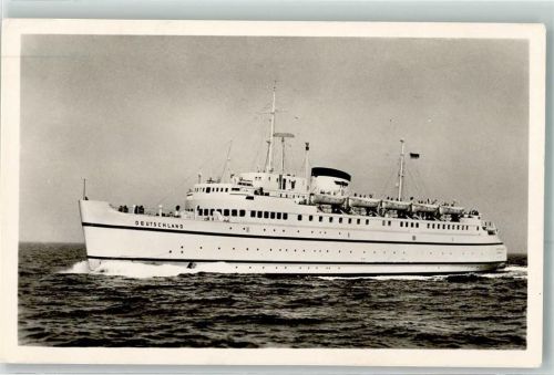 Bundesbahn Hochsee Fährschiff Deutschland Schiffspost