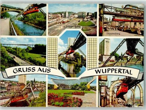 Wuppertal Schwebebahn Sonnborner Brücke Döppersberg Sonnborn Schwimmoper