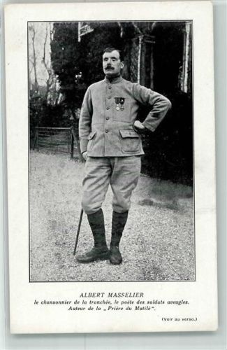 Blinder Schützengraben Chansonnier Albert Masselier Gedicht Gebet der Verstümmelten